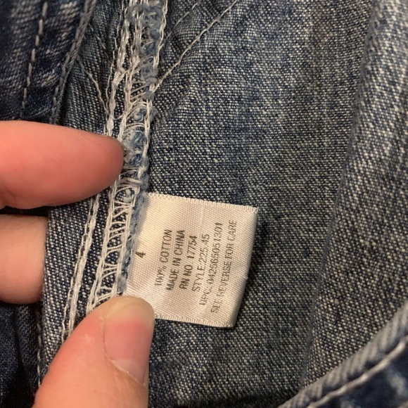 Lakin Mckey toddler dark wash overalls - Picture 6 of 6